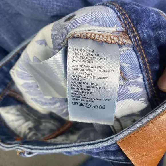 Tommy Bahama Jeans Mens 36x30 Blue Straight Leg Stretch Denim Pants Dolphin Logo - Picture 6 of 12